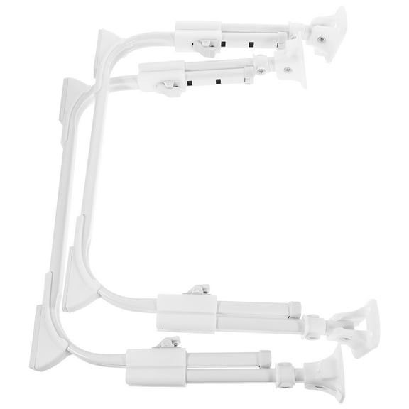 DINHEAROM 1 Set White U-Shaped Bed Support Legs with Nonslip and Foldable Design for Bedroom Use