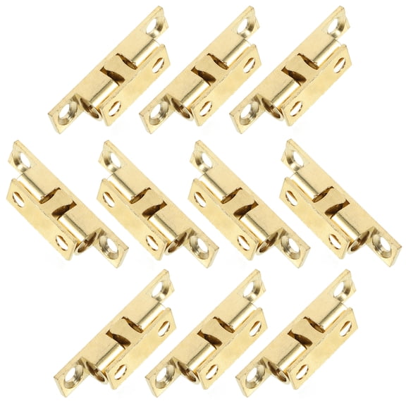DINHEAROM 10Pcs Brass Cabinet Spring Catch for Furniture Accessories 1.6x0.4x0.3in