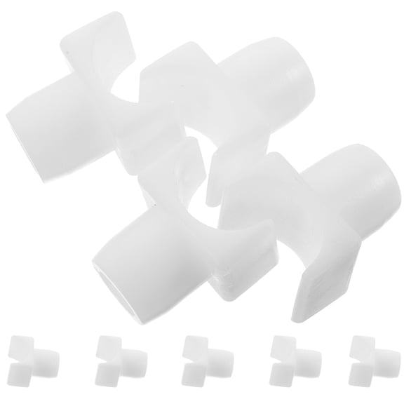 DINHEAROM 10Pcs Wheelchair Parts for Manual and Transport Chairs White Abs Material