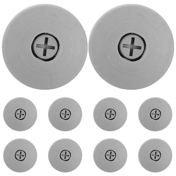 DINHEAROM 10-Pack Grey Plastic Floor Mat Clips for Car Interior , 1.4x1.4x0.9 Inch Size