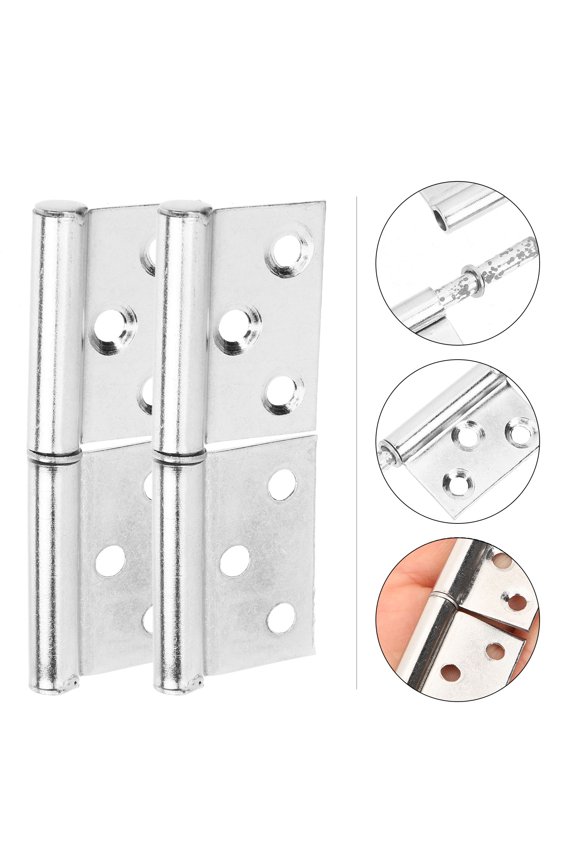 12Pcs Durable Stainless Steel Chest Hinges with Multiple Hole Design for Home Door Frames
