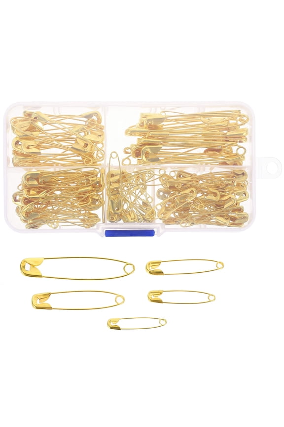 150Pack Brooch for Crochet Golden Alloy Newborn Safety Pin Brooch