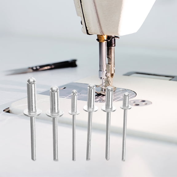 DINHEAROM 180-Piece Rivet Assortment for Pad Eyes, Terminal Ends, and Heavy-Duty Fastening