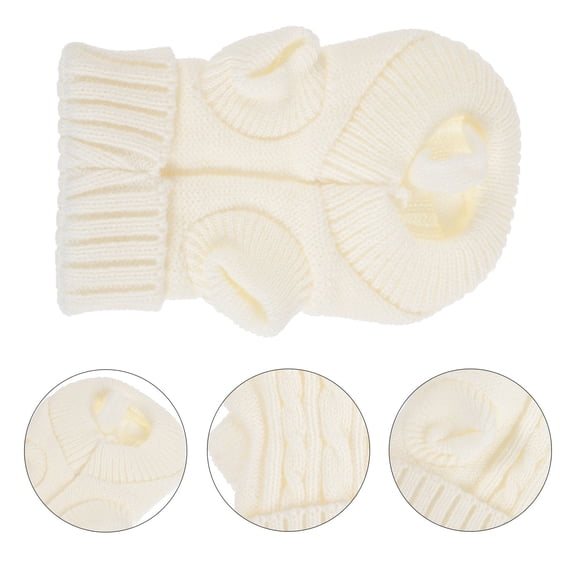 DINHEAROM 1Pack Decorative Dog Clothes Polyester for Small Puppies 7.1x4.7in