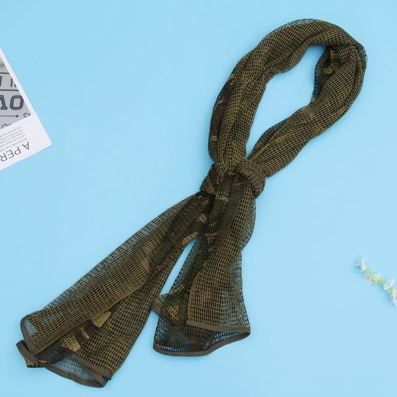 DINHEAROM 1Pack Rectangular Camouflage Mesh Wrap Army Camo Netting for Sports Equipment Jungle Cycling 74x31in