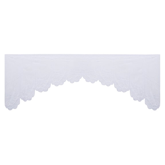 DINHEAROM Kitchen Cafe Curtains Sheer Design Polyester 1Set 63x24in