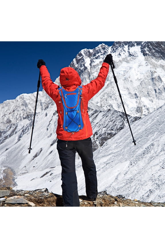 1Pc Hiking Essentials Multi Nylon Backpack for Outdoor Travel and Biking 16.51X8.65X3.14in