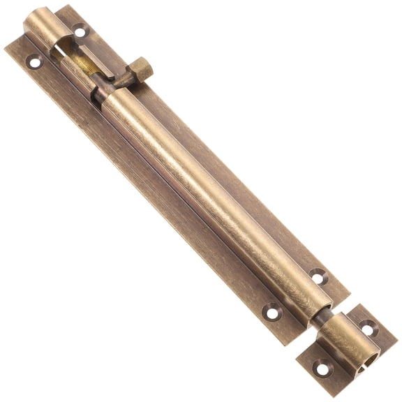 DINHEAROM Antique Golden Copper Door Latch Lock Reliable for Home Safety