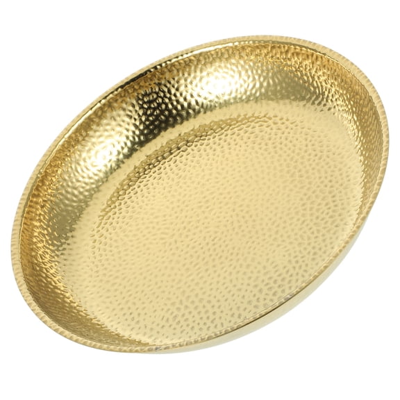 DINHEAROM Stainless Steel Serving Plate, High-Temperature Resistant, Ideal for Lobster, Fruit, and More, 11.4 x 11.4 x 1.4 inches