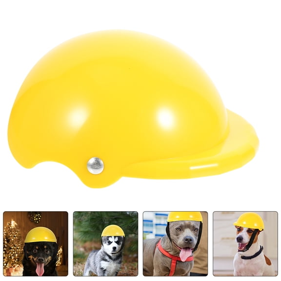 DINHEAROM 1Pcs Pet Decorative Hat for Cats and Dogs in Yellow 3.97X3.97X1.97In