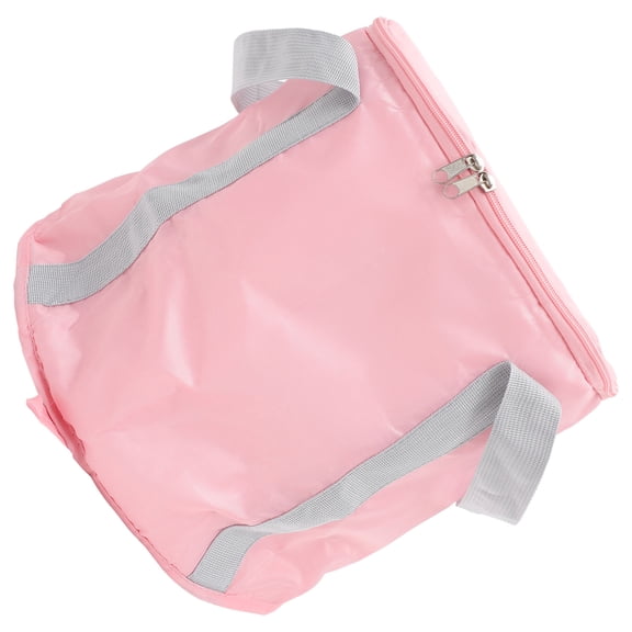 DINHEAROM 1Pcs Portable Water Container for Camping Collapsible Water Bucket Pink 33x33x31cm Polyester