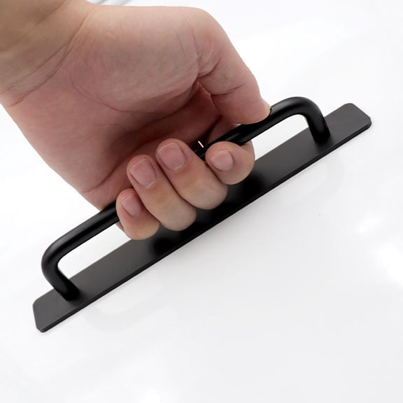 DINHEAROM Durable Black Door Pull Handle for Home Sliding Cabinet Drawer and Closet