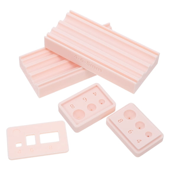 DINHEAROM 1Set Apricot Clay Bead Roller and Hole Maker for DIY Polymer Clay Bead Stringing