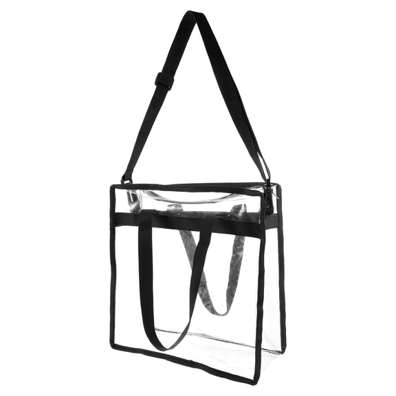 DINHEAROM 1Set Beach Clear Pouch Black PVC for Tourism Durable and Functional