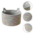 thumbnail image 1 of DINHEAROM 1Set Cat Ear Shape Cotton Rope Storage Basket for Home Decor Grey 24x24x14cm, 1 of 7