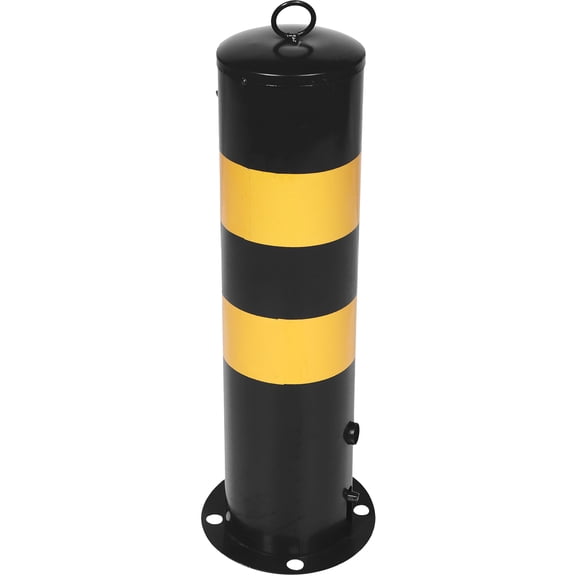 DINHEAROM 1Set Driveway Security Post Steel Safety Bollards For General Users High Visibility
