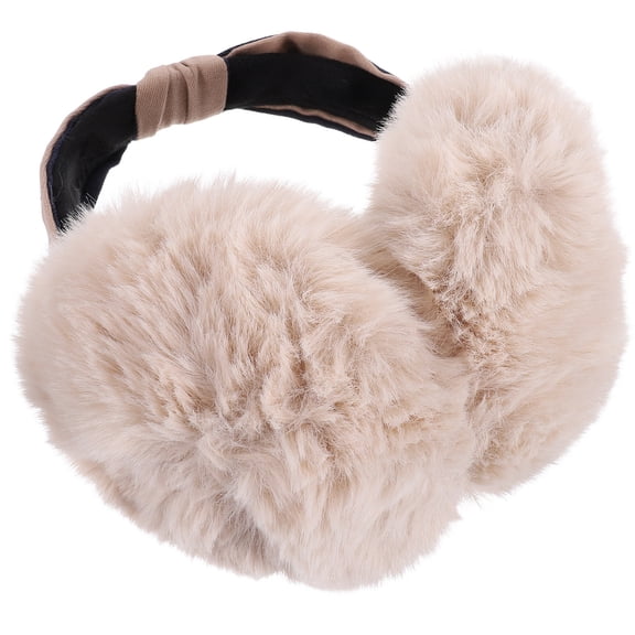 DINHEAROM 1Set Earmuff Synthetic Material Ear Protection Round Foldable Design For Winter Outdoor Use
