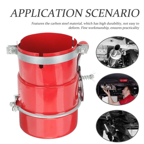 DINHEAROM 1Set Fireproof Arrestor Carbon Steel Red for Pipe