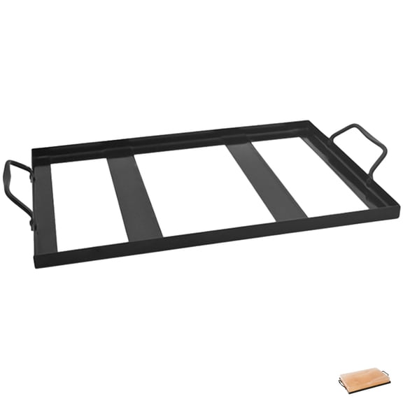 DINHEAROM 1Set Premium Design Stainless Steel Salt Plate for Cooking Grilling 31.5x21.4x0.5in