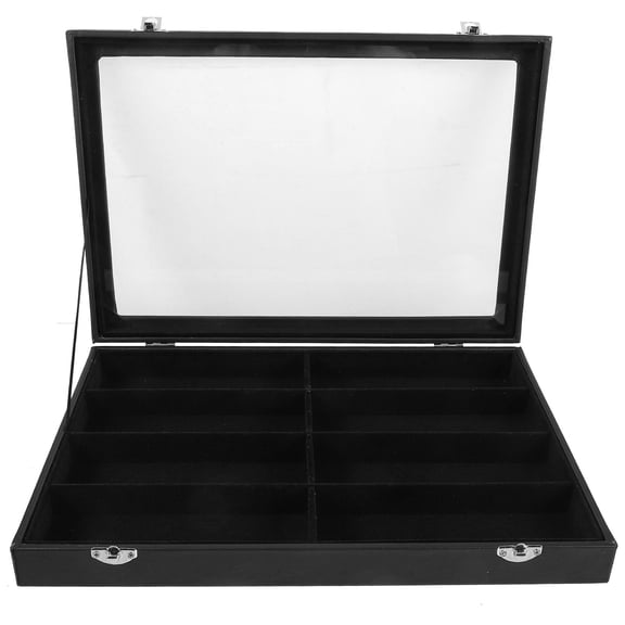 DINHEAROM 1Set Sunglass Organizer Case Multi-Grid Design for Home and Commercial Use