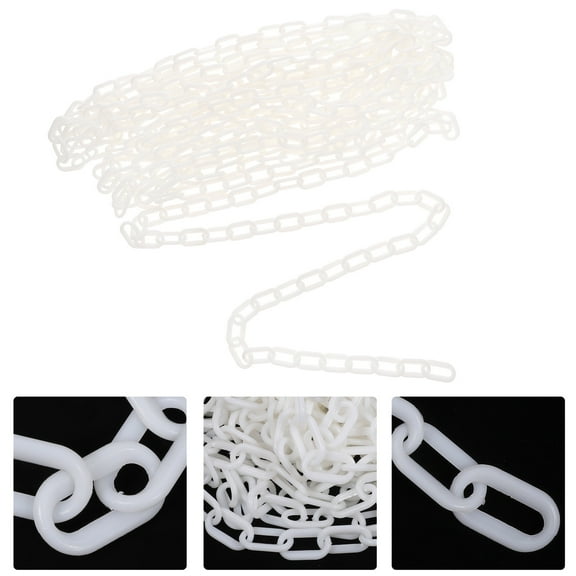 DINHEAROM 1Set Traffic Management Plastic Chain Links Suitable for Garage and Entrance Areas