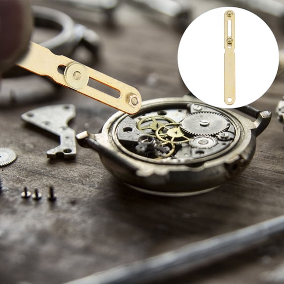 DINHEAROM 1Pc Adjustable Watch Cover Wrench Golden Color for Convenient Watch Repair