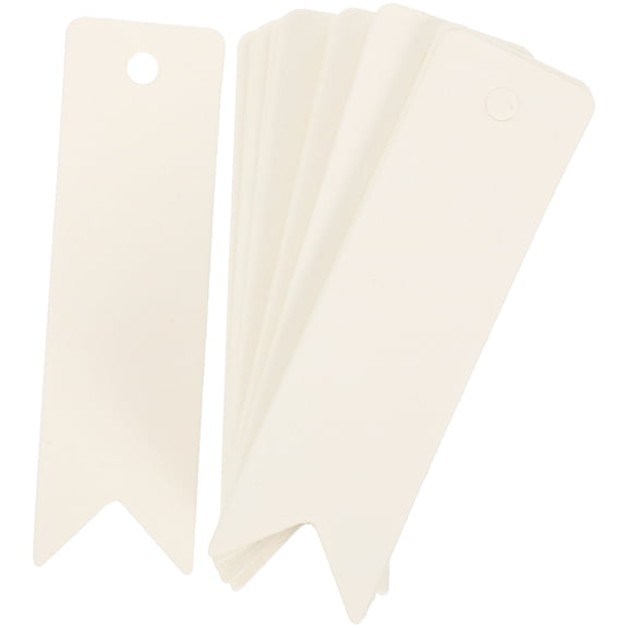 DINHEAROM 200-Pack Writable Paper Tags with Tapered Tail for Product Labeling, Simple Design, 2.75 x 0.79 x 0.04 Inches