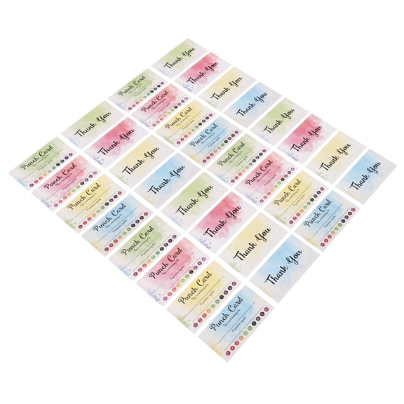 DINHEAROM 200Pcs Classroom Reward Punch Cards Student Incentive Cards for Behavior Motivation