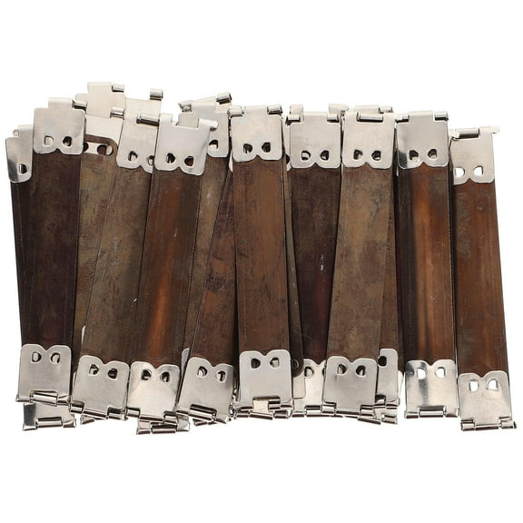 DINHEAROM 20Pcs Flex Frame Bag Closures for Craft Projects Handbag Accessories Silver Iron Rectangular