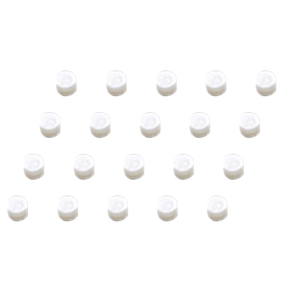 DINHEAROM 20-Pack Guitar Fretboard Inlay Stickers 3mm Diameter Shell Design Instrument Accessories