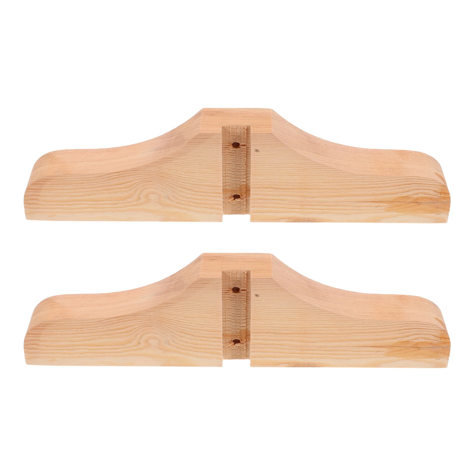 DINHEAROM 2Pack Wooden Room Divider Stand Beige 12.2*3.3*1.4in Reinforcement Brackets for Hotel ...