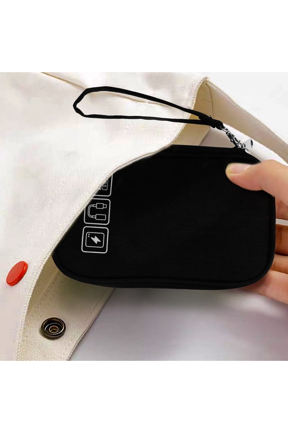 2-Pack Travel Storage Bags in Assorted Colors for Everyday Carry, Compact 19x12cm Organizer Pouch