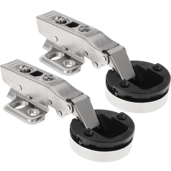 DINHEAROM 2pcs Soft Close Cabinet Hinges Cold Rolled Steel Prevent Pinching for Living Room