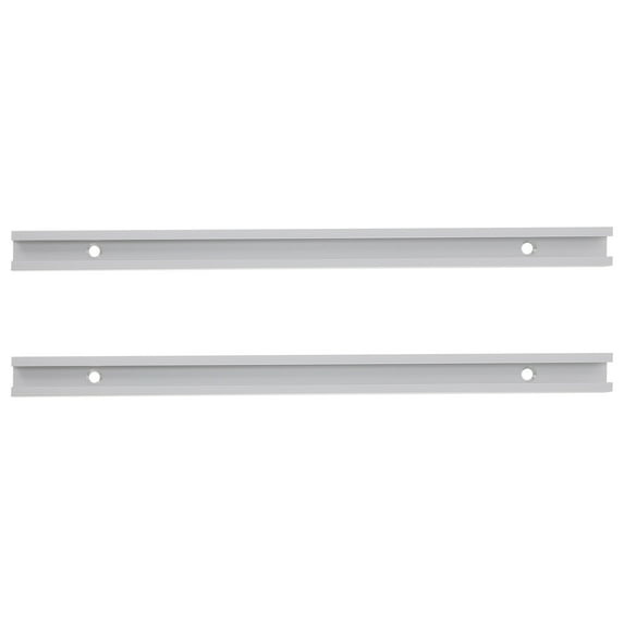 DINHEAROM 2Pcs T Track Extrusion Guide Rail for Diy Consoles and Table Saws Silver Linear Slide