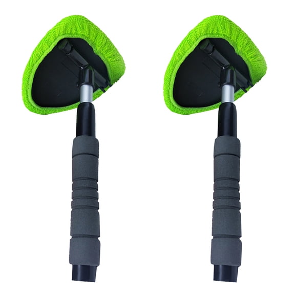DINHEAROM 2-Pack Car Windshield Cleaning Tool with Swivel Lightweight Handle for Interior and Exterior Truck Care