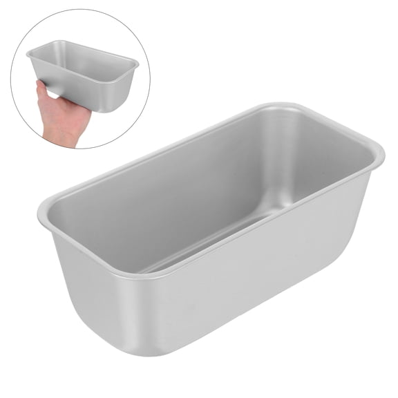 DINHEAROM 2pcs Useful Baking Trays Aluminium Alloy Nonstick Loaf Pans for Family Dinner