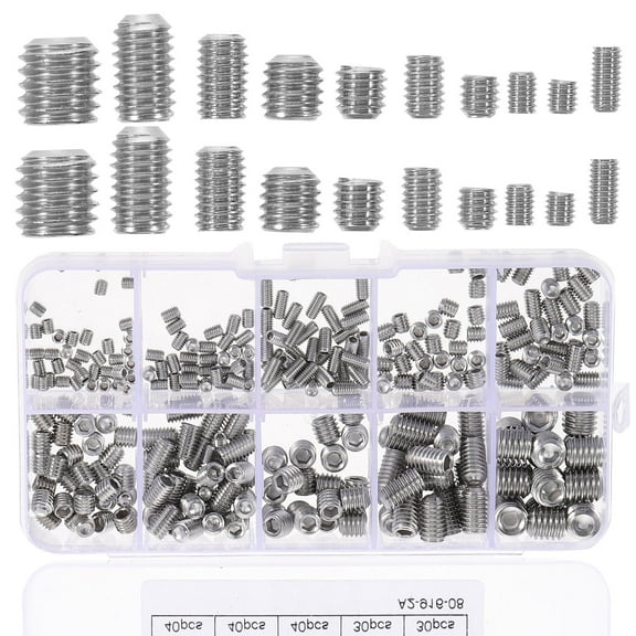 DINHEAROM 300Pcs Grub Screw Set to for Repair Applications