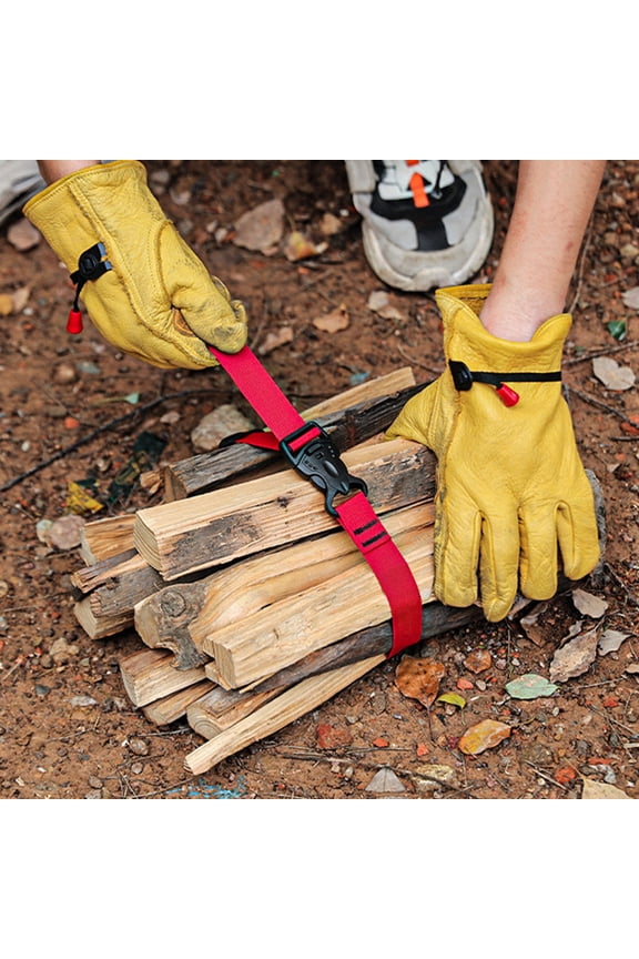 3-Pack Adjustable Cargo Securing Straps with Circular Connectors, Heavy Duty Fixing Straps for Daily Use 60x25x0.5in