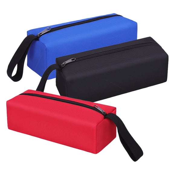DINHEAROM 3Pcs Waterproof Small Tool Pouch Multi Functional Oxford Cloth Zipper Tool Bag for Garage Storage