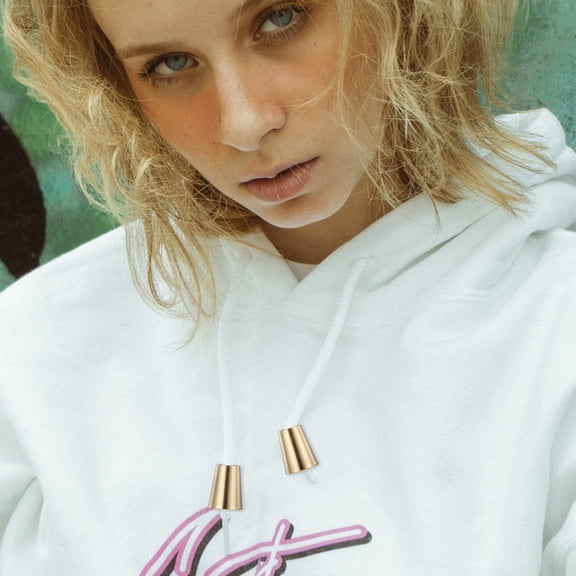 DINHEAROM 40Pcs Golden Rope Cord Locks for Diy Projects and Outdoor Activities Cord Management