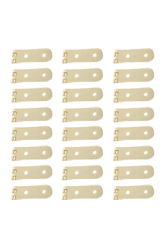 40Pcs Retro Jewelry Box Hinges Golden Iron Small for and Craft Projects