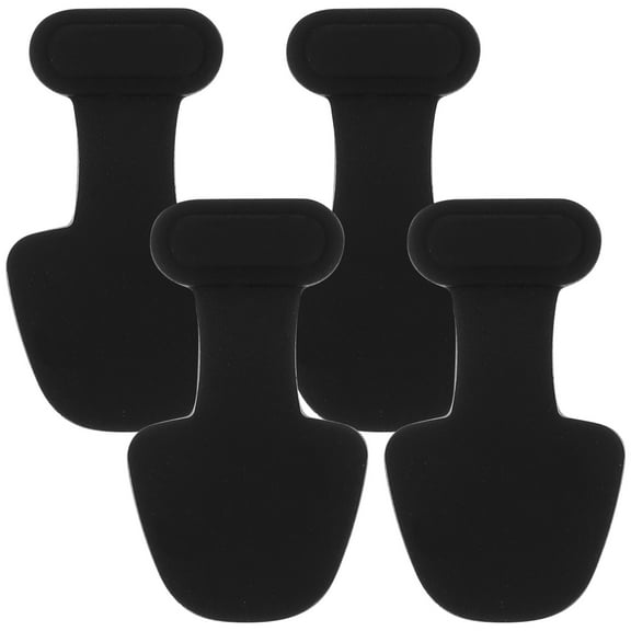 DINHEAROM 4Pcs Black Silicone Charging Port Plug for Type- Protection with Waterproof and