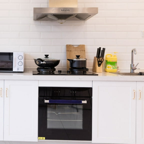 DINHEAROM 4Pcs Blue Fridge Door Handle Cover for Families with Children 15X4.7in