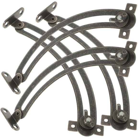 DINHEAROM 4Pcs Cabinet Hinges with Soft Close and Arc-Shaped Design for Furniture