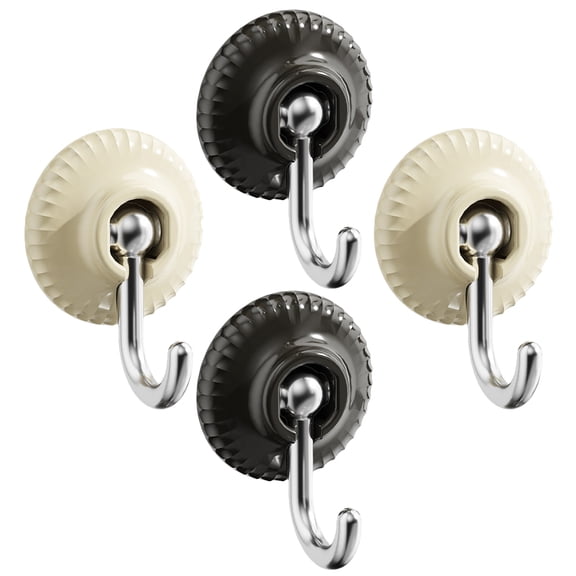 DINHEAROM 4Pcs Adhesive Hooks for Home Use Stick Hooks for Household Users