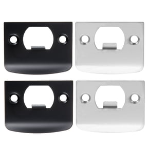 DINHEAROM 4-Pack Stainless Steel Security Strike Plates for Home Entry Doors, Door Hardware Replacement