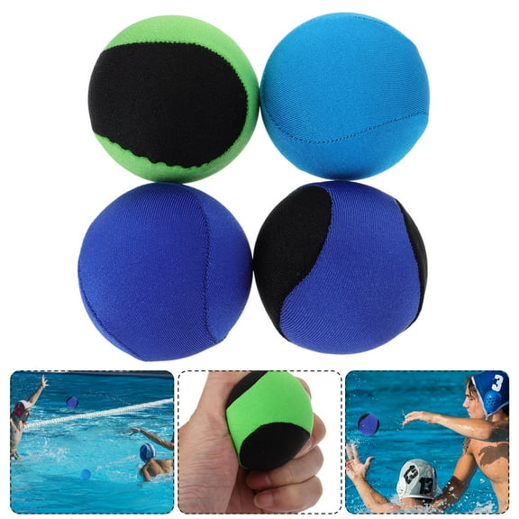 DINHEAROM 4pcs Sports Balls Vibrant Bouncing Balls For Pool Playing Safe Fun Playing Random Style