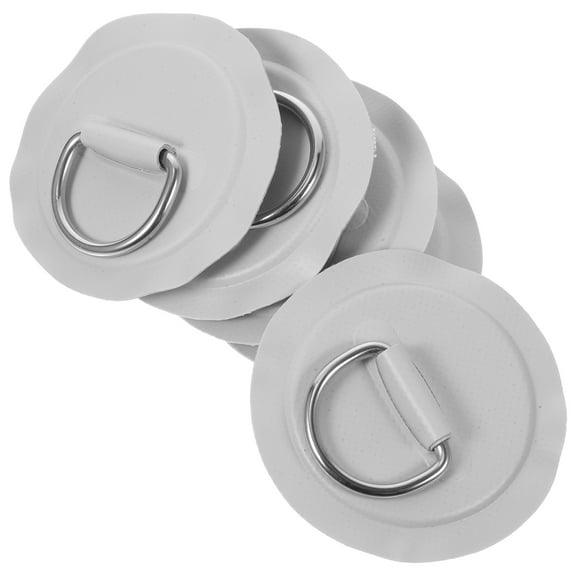 DINHEAROM 5Pack D Rings for Inflatable Boat Kayak D Ring 8.00X8.00X0.40CM