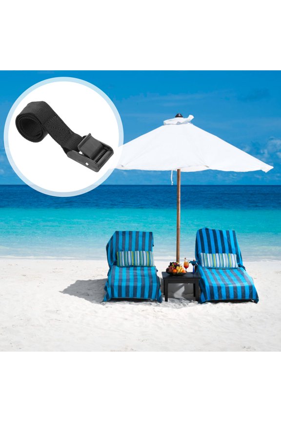 5Pack Fixed Straps for Outdoor Umbrellas with Rectangular Clip and PP Material for Durability