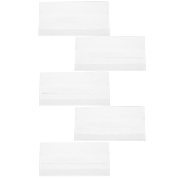 DINHEAROM 5Pcs Self Standing Table Numbers Acrylic Reusable Place Card Sign for Celebrations